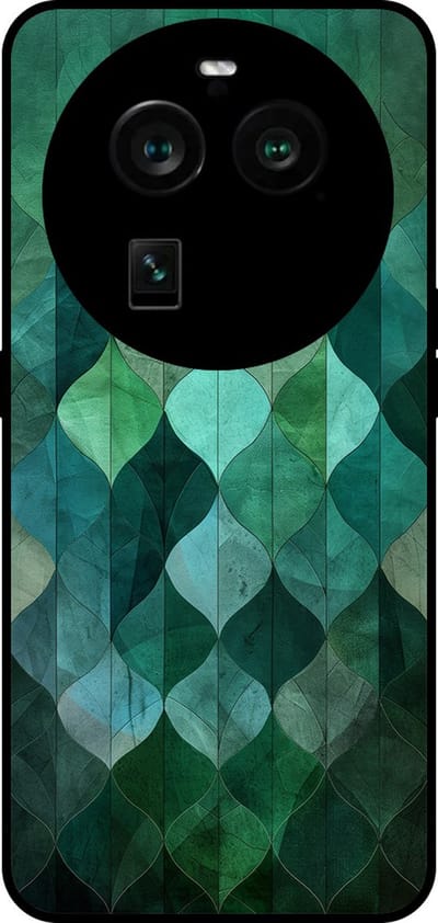 Smartphonica Telefoonhoesje Geschikt voor Oppo Find X6 Pro met groene bladeren opdruk - TPU backcover case green leaf design - Groen geschikt voor Oppo Find X6 Pro