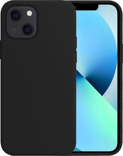 Ntech hoesje TPU Siliconen Backcover Hoesje Case Geschikt voor iPhone 14 Plus - Zwart