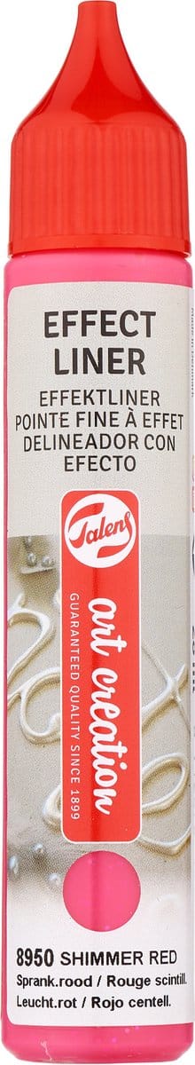 Talens Effect Liner/Dot Stift Shimmering Red 28ml | 8950