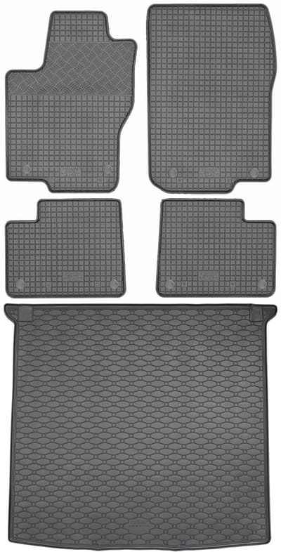 Max-Dywanik Rigum Serie - Mercedes M-Klasse W166 SUV Vloermatten Set - Zwart - Op Maat