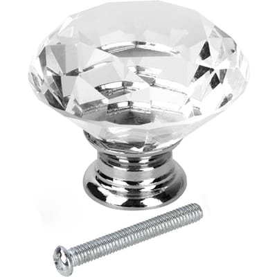 8-delige Sets 40mm Kristalglas Deurknoppen Lade Kast Meubels Keukenhandvat Deurbeslag