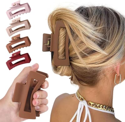 Klemmen van siliconen voor vrouwen, wolkenklemmen, slipbestendig, sterke grip, niet afneembaar, flexibel voor dun/dik/krullend haar, comfort de hele dag