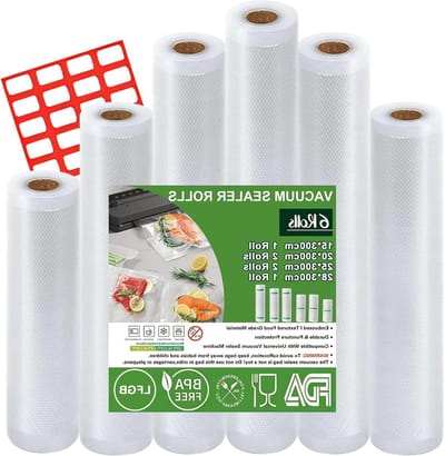 SnelShoppen - Vacuum Bags 20/25/28 cm x 3 m - Professionele BPA-Vrije Vacuum Film Rollen - Scheurvast - 190 µm - Ideaal voor Sous Vide, Magnetron en V