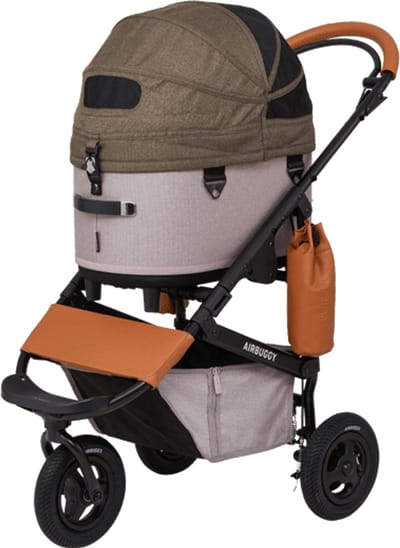 AirBuggy DOME 3 Regular Set – Cacao - Hondenbuggy - Luxe wandelwagen voor huisdieren