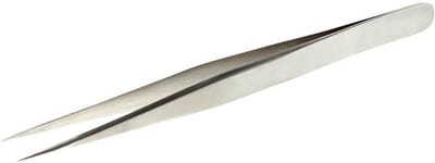 Fijne Punt Pincet - Precisie Pincet Reparatie Pincet - Elektronica Reparatie - Anti-Magnetisch Anti-Zuur - 14 cm - Zilver