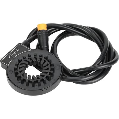 Buiten E-bike Vervangingsonderdelen Gemodificeerde Elektrische Kit met 12 Magnetische Punten KrachtsensorWaterdichte Connector black