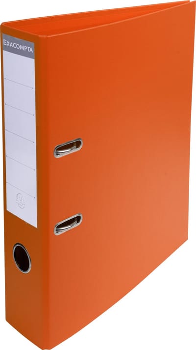 Exacompta 10x Prem'Touch® PVC Ordner met hefboom - rug 70 mm - A4 - Oranje - 53744E