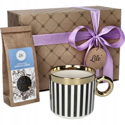 Luxe Porseleinen Mok met Bosvruchten Thee - Perfect Cadeau