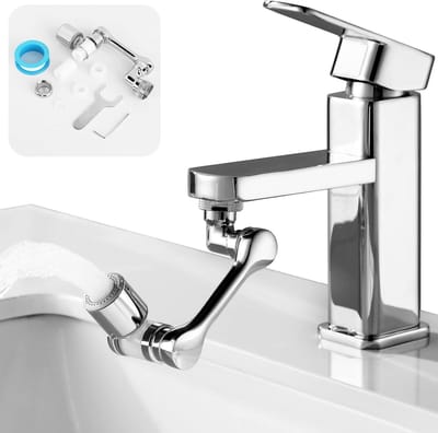 Waterfilter draaibare verlengkraan 1080 graden draaibare kraanopzetstuk voor badkamer-en-keuken M20 M22 M24aanpassing met waterfilter