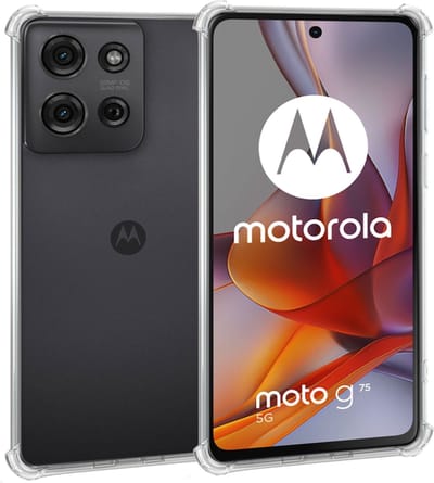 Geschikt voor Motorola Moto G75 5G - Hoesje - Shock Proof Case – Cover Transparant