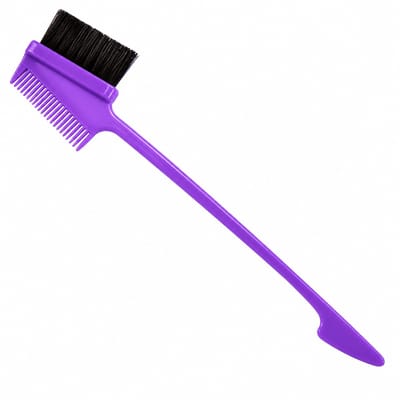Haar in Stijl® Edge Brush Kam Paars - Babyhaartjes Gladstrijken Styling