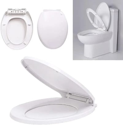 Rumi toilet verkleiner - D-type toiletdeksel met soft-close-mechanisme - Gemakkelijk schoon te maken - Verwijderbaar - soft close - antibacterieel en duurzaam - wit - draagkracht max 175 kg