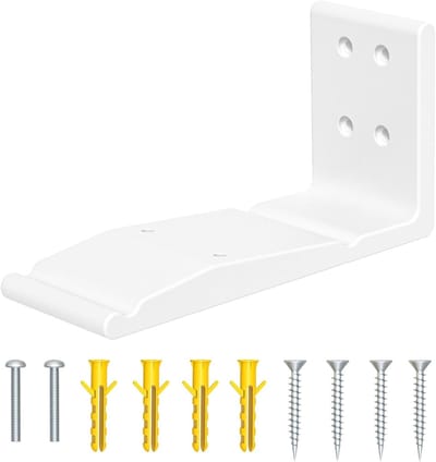 Heavy Duty Metal Speaker Holder Wandbeugel voor Sonos Era 300 - Ruimtebesparende Beugel voor Geluidskwaliteit, Stevige Montage en Wit Ontwerp