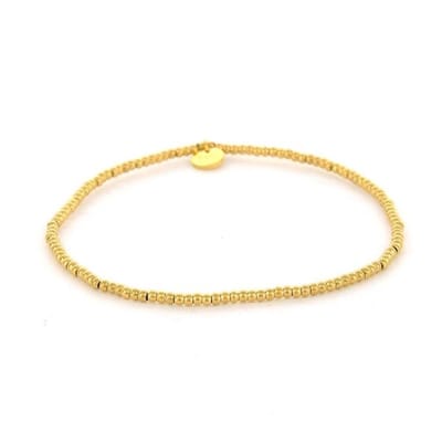 Kalli Kalli Armband (Sieraad) Balls (2mm) Elastiek Gold