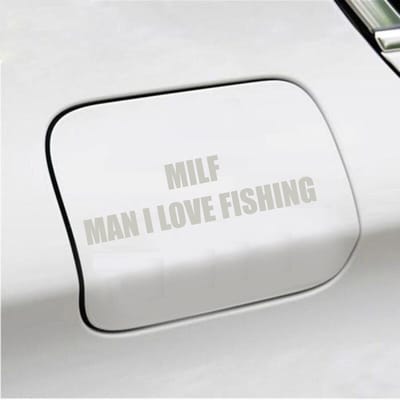 Bumpersticker - Milf - 4,1 X 14,8 - Zilver