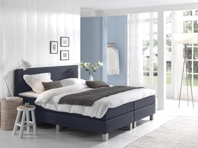 Anno 1588 VEDO Boxspringset - Pocketvering - Luxe Topper - Inclusief Dekbed en Kussens - Donkerblauw - 180x200 cm
