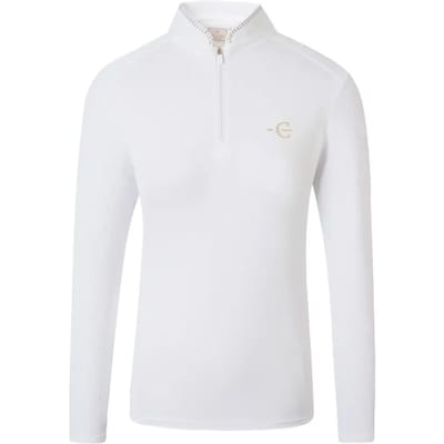 Wedstrijdpaardrijshirt met lange mouwen voor dames Covalliero
