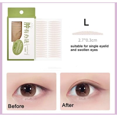 240 Stuks Onzichtbare Dubbele Ooglid Tape Sticker Langdurige Dubbele Vouw Zelfklevende Kant Plakken Clear Beige Big Eye gereedschap
