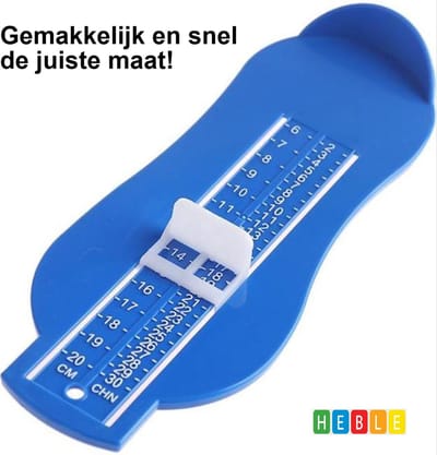 *** Voetmeter geschikt tot Schoenmaat 30 - Meten is Weten - van Heble® ***