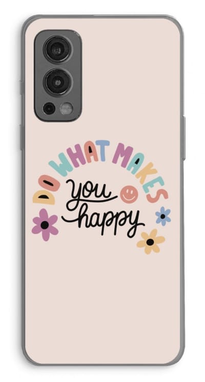 Case Company® - Hoesje geschikt voor OnePlus Nord 2 5G hoesje - Happy days - Soft Cover Telefoonhoesje - Bescherming aan alle Kanten en Schermrand