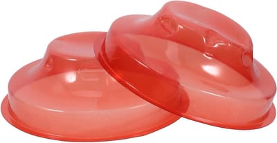 Detectorafdekking - Alarmkap - Melder Beschermen - Stevig ABS Materiaal - 11 x 11 x 3.8 cm - Oranje