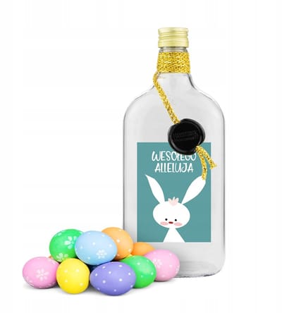 Bimberek Klasyk - Decoratieve Fles - 500ml - Paasversiering - Met Label en Koord
