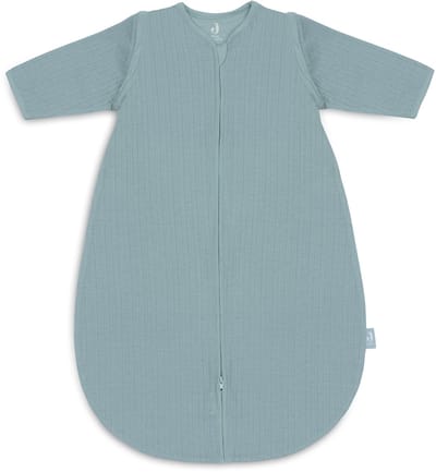 Jollein Baby Slaapzak Zomer Met Afritsbare Mouw 110cm - Rond - Ajour Sea Green - Zomerslaapzak
