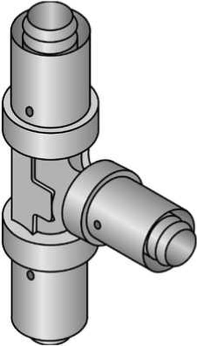 Uponor Mlc T-Stuk 25-20-25 Messing Gas