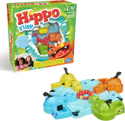 Hippo Flipp Kinderspel - Leuk en Snel Spel voor 2 tot 4 Spelers vanaf 4 Jaar