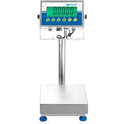 Vloerweegschaal ae ADAM Gladiator GGF 75H, ongeijkt, waterdicht, afleesbaarheid 1 g/weegbereik tot 75 kg, RS-232, LED, platform B 400 x D 500 mm, roestvrij staal