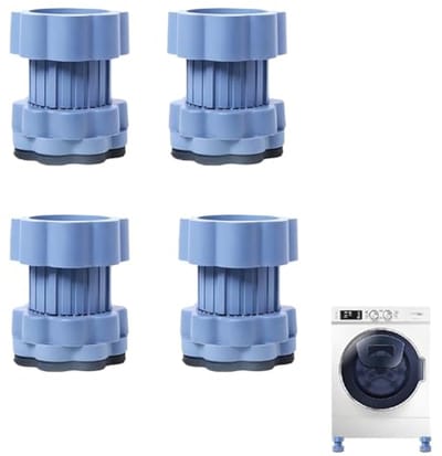 Wasmachine Verhogers - Anti-vibratie Pads - Apparaten Stabiliseren - Verstelbare Hoogte - 4 Stuks 8-10cm - Zwart