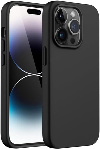 Dun TPU Hoesje Zwart Geschikt voor Apple iPhone 14 Pro | Back Cover Matte Zwart | Flexibel | Lichtgewicht | Ultra Dun