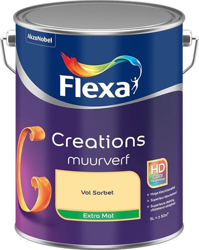 Flexa - Creations Muurverf Extra Mat - Vol Sorbet - Mengverf - 5 L