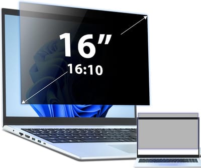 Famanu - Laptop 16 "16:10 Aspect Privacy Screen Filter voor Hp/Dell/Acer/Lenovo/ThinkPad/Samsung/Asus/Sony, Verwijderbare Anti Glare Anti Blauw Licht