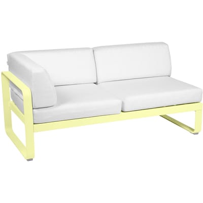 Fermob BELLEVIE hoekmodule links - A6 citroensorbet - 81 witgrijs