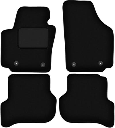Zwarte veloursmatten voor: Seat Altea minivan (2004-08.2008)