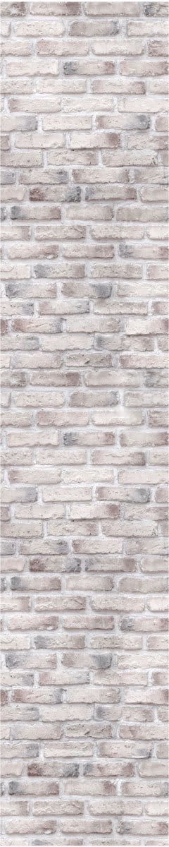 Voorgelijmd vliesbehang - Lichtgrijze bakstenen - 1 rol van 300x60 cm
