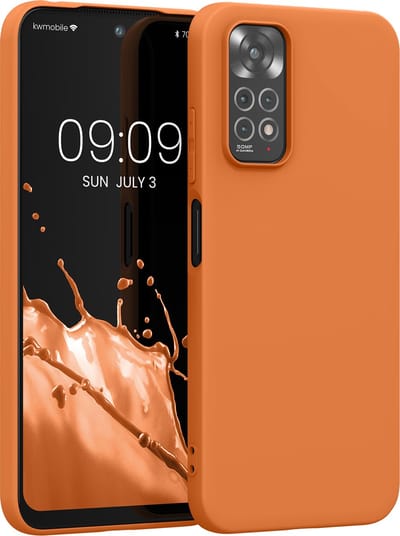 kwmobile telefoonhoesje geschikt voor Xiaomi Redmi Note 11 / Note 11S - Hoesje voor smartphone - Back cover in warme abrikoos