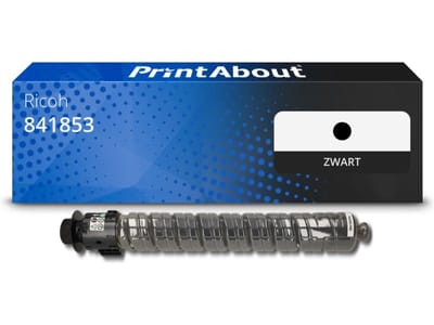PrintAbout huismerk Toner 841853 (MP C6003) Zwart Geschikt voor Ricoh