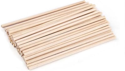 Houten Stokjes - Bamboe Stokken - Hobby Projecten - Onbehandeld Natuurhout - 3 mm 5 mm - Natuurlijk