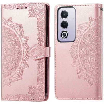 imoshion Hoesje - Geschikt voor Oppo A80 (5G) - Mandala Bookcase - Rosé Goud
