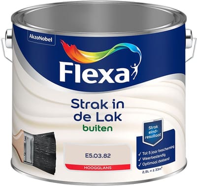 Flexa - Strak In De Lak Buitenlak Hoogglans - E5.03.82 - Mengverf - 2,5 L