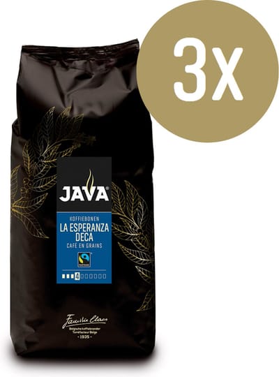 Koffiebonen JAVA Deca Fairtrade - 3 x 1 kg