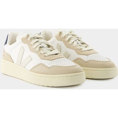 V-90 Sneakers - Veja - Leer - Steenwit
