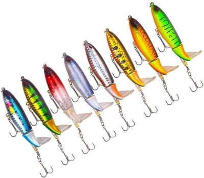 Hengel Aas Set - Vis Lokkers - Vissen Op Zee - Levensechte Ogen - 8 Stuks - Multicolor