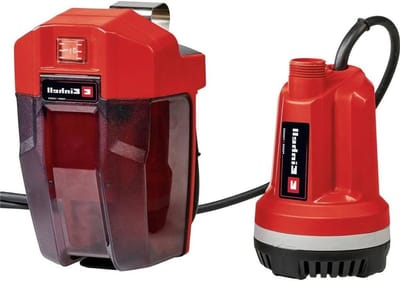Accu waterpomp - Dompelpomp - Tuin sproeien - Traploze buis - 3000 l/u - Rood