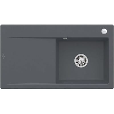 Villeroy & Boch Subway Style 50 Flat sink incl. drain set with excenter operation, basin on the right33512Fi4HL1