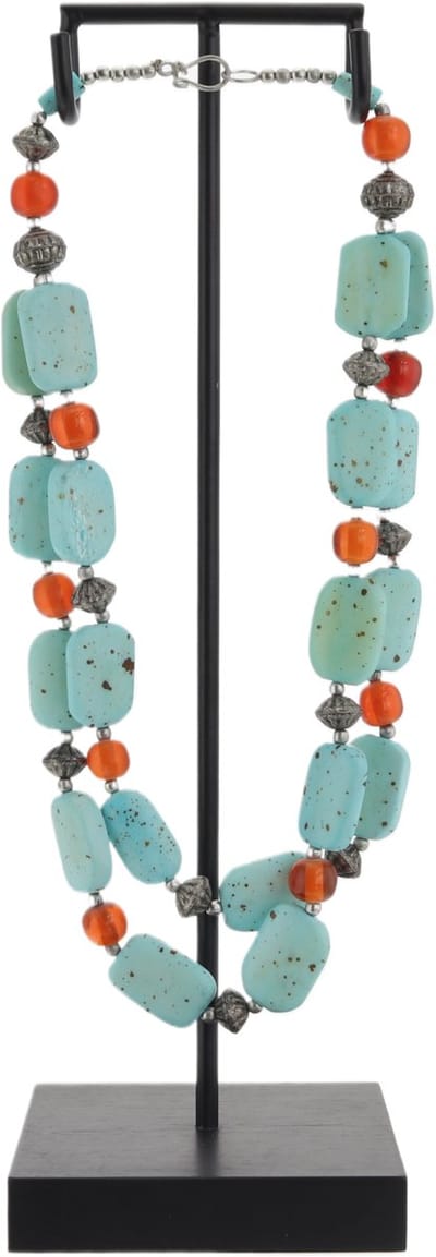 Behave Atelier Noir - Decoratieve Ketting Standaard - Incl. Handgemaakte Ketting - Luxe Woondecoratie - Boho Ibiza/Balinese stijl - 30 cm