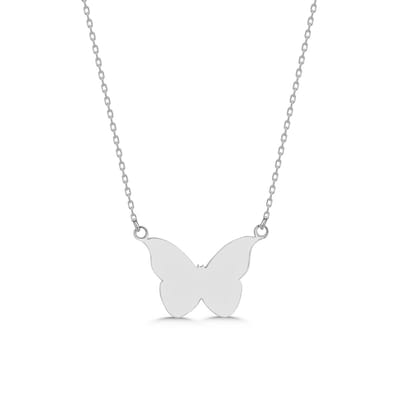 Vlinder Ketting Zilver Butterfly Necklace (925 Sterling Zilver) Trendy Zilveren Ketting Dames | Cadeau Voor Vrouw Of Meisje