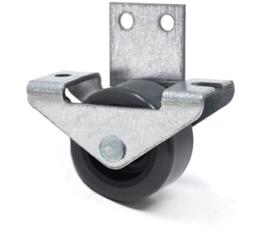 Dailygoody - kastbokrollen - meubelrol - zacht loopvlak - zwart - wielen - 30 x 15 mm - geschikt voor gevoelige vloeren - tot 45 kg